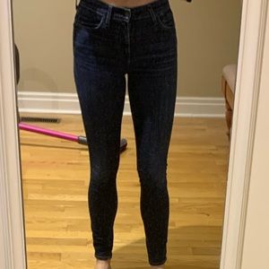 CITIZEN’S OF HUMANITY SIZE 26 ROCKET HIGHRISE JEANS SKINNY COMFY DARK BLUE WASH